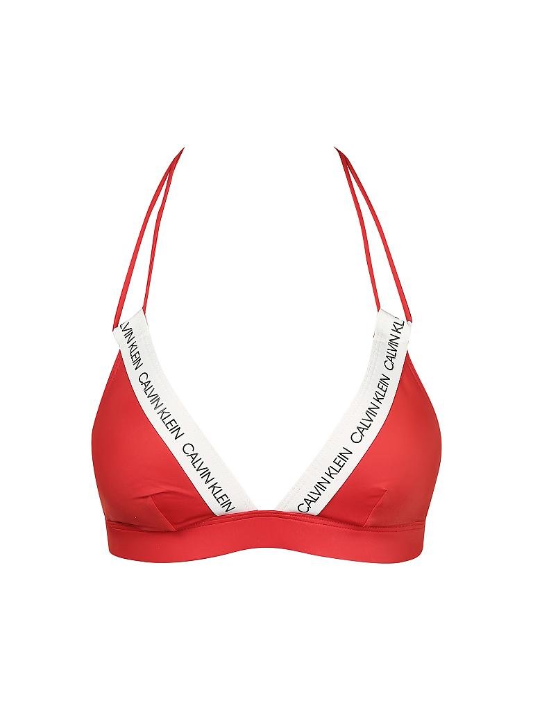 CALVIN KLEIN Bikini Oberteil Rot